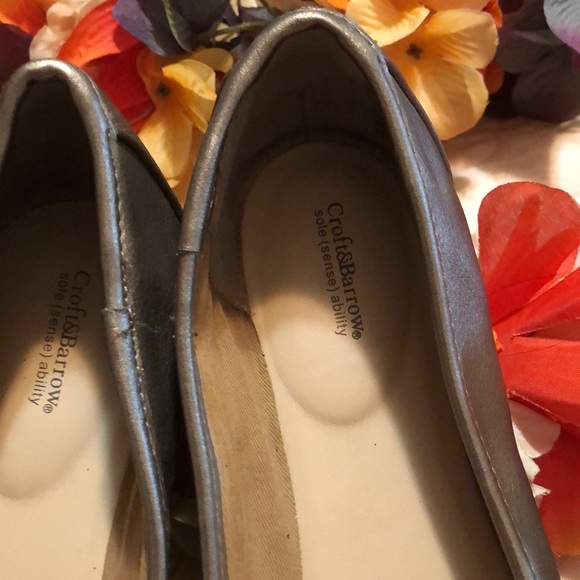 Croft&Barrows bronze and black flat shoe. Size 7 - Picture 5 of 5